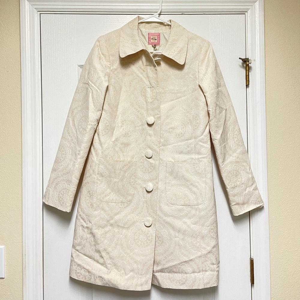 Old Navy ✨ Jacquard Shimmering formal Knee length Pea Coat